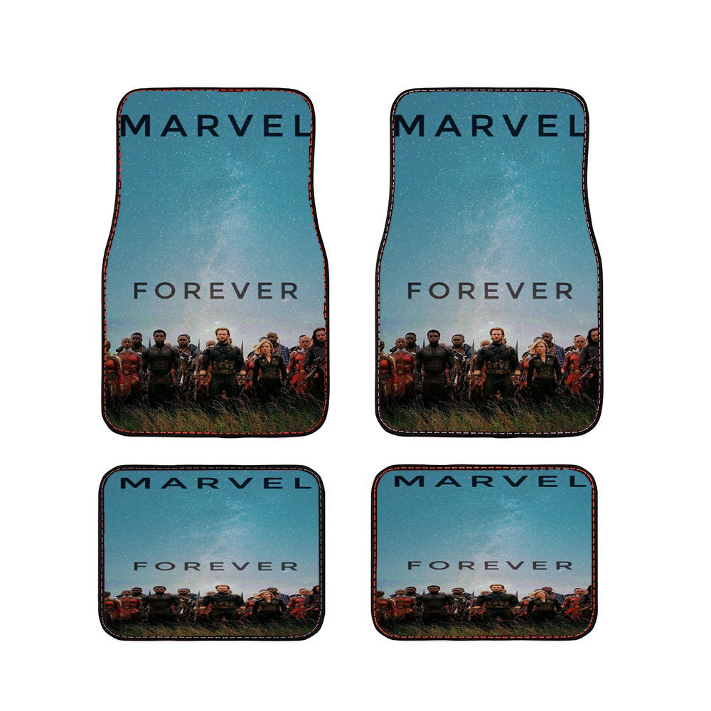 Marvel Forever Army Wallpaper Car Floor Mats Accessories