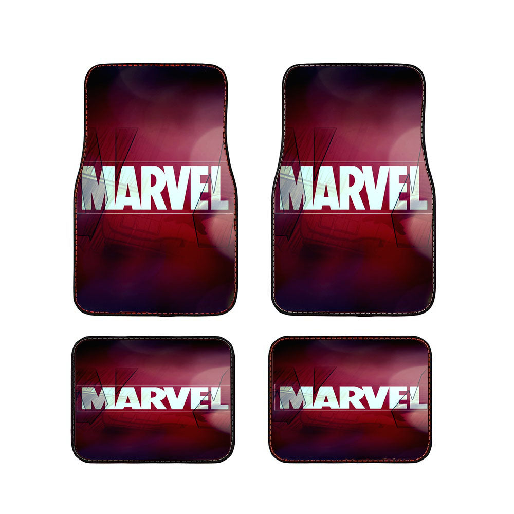 Marvel Logo Film Art Ilustation Car Floor Mats Accessories