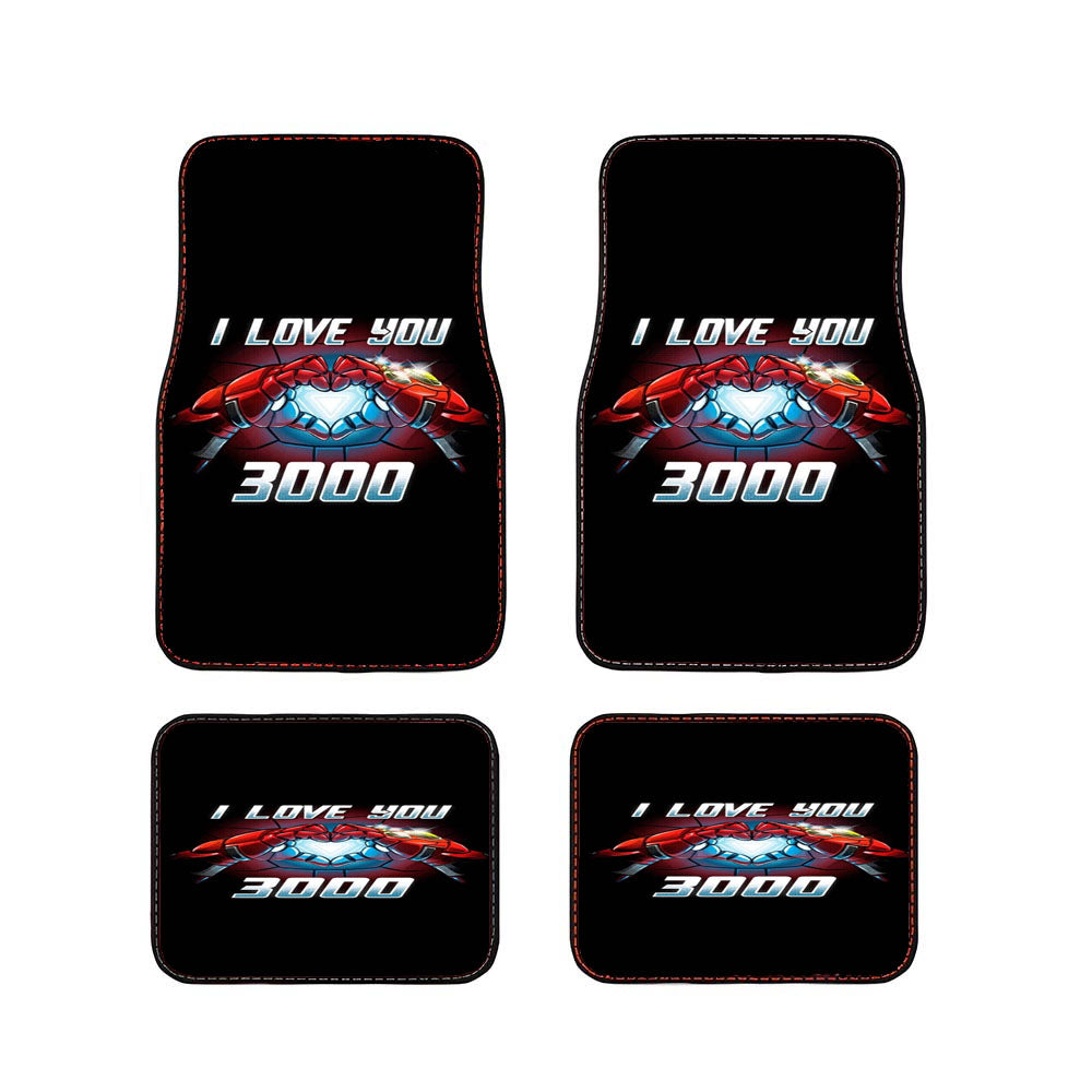 Marvel Studios Iron Man I Love You 3000 Car Floor Mats Accessories