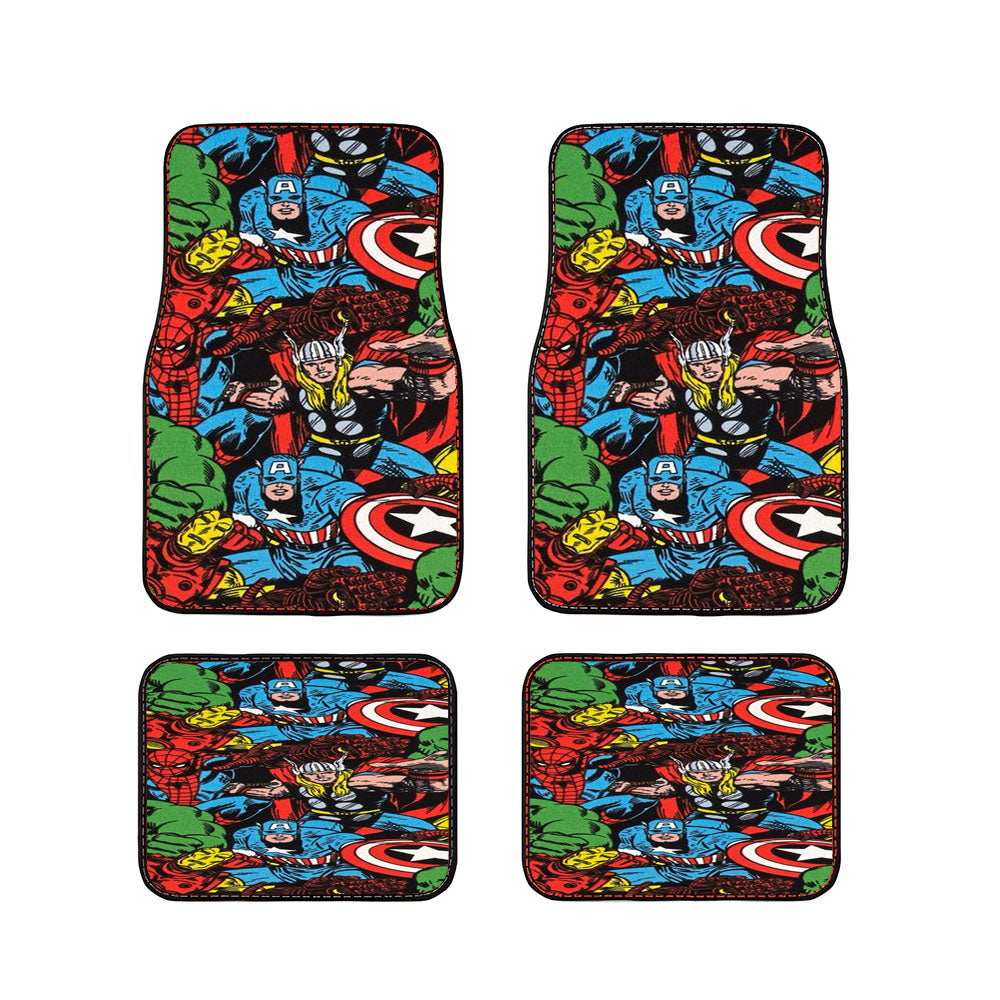 Marvel Super Hero Car Floor Mats Accessories
