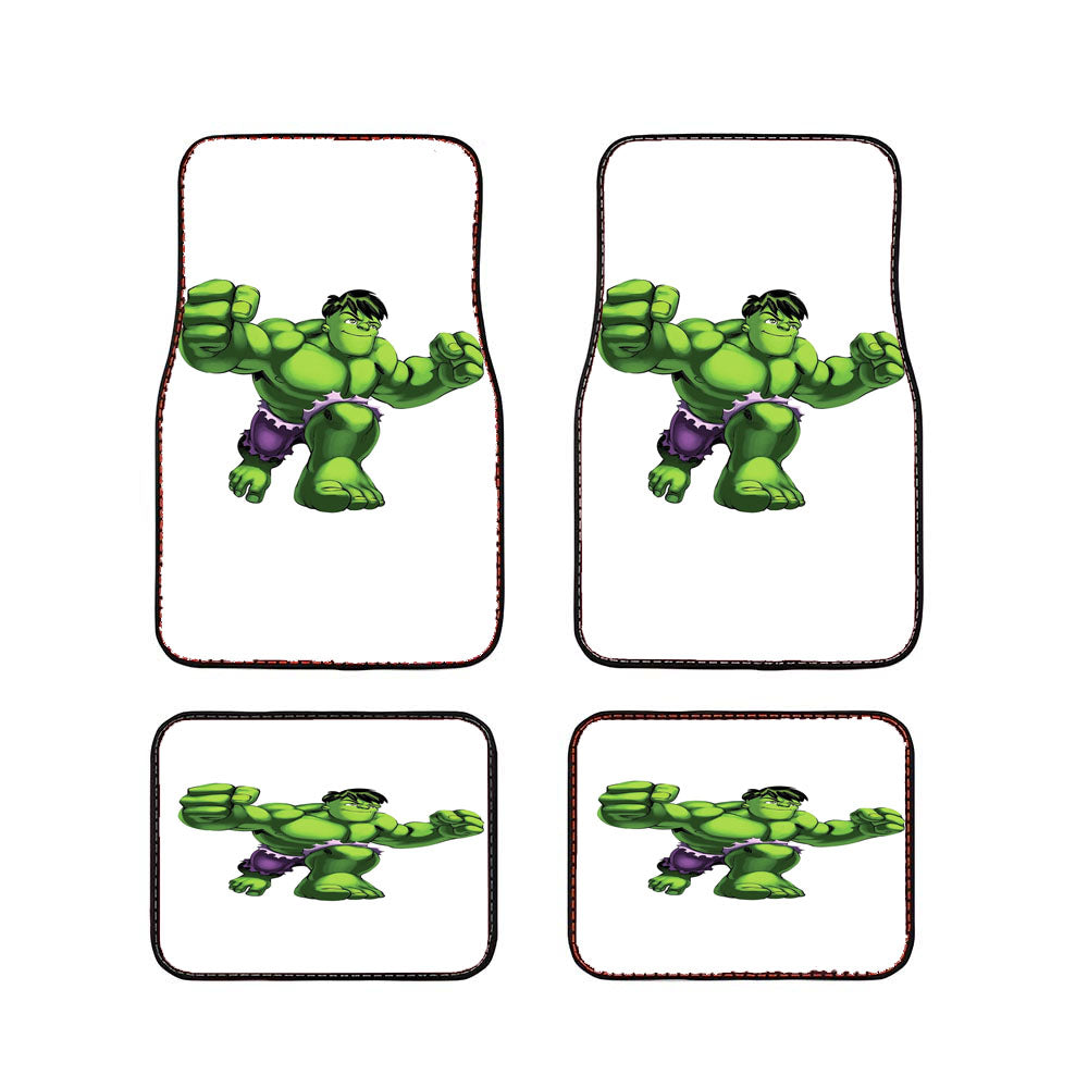 Marvel Super Hero Squad Chibi Hulk Car Floor Mats Accessories