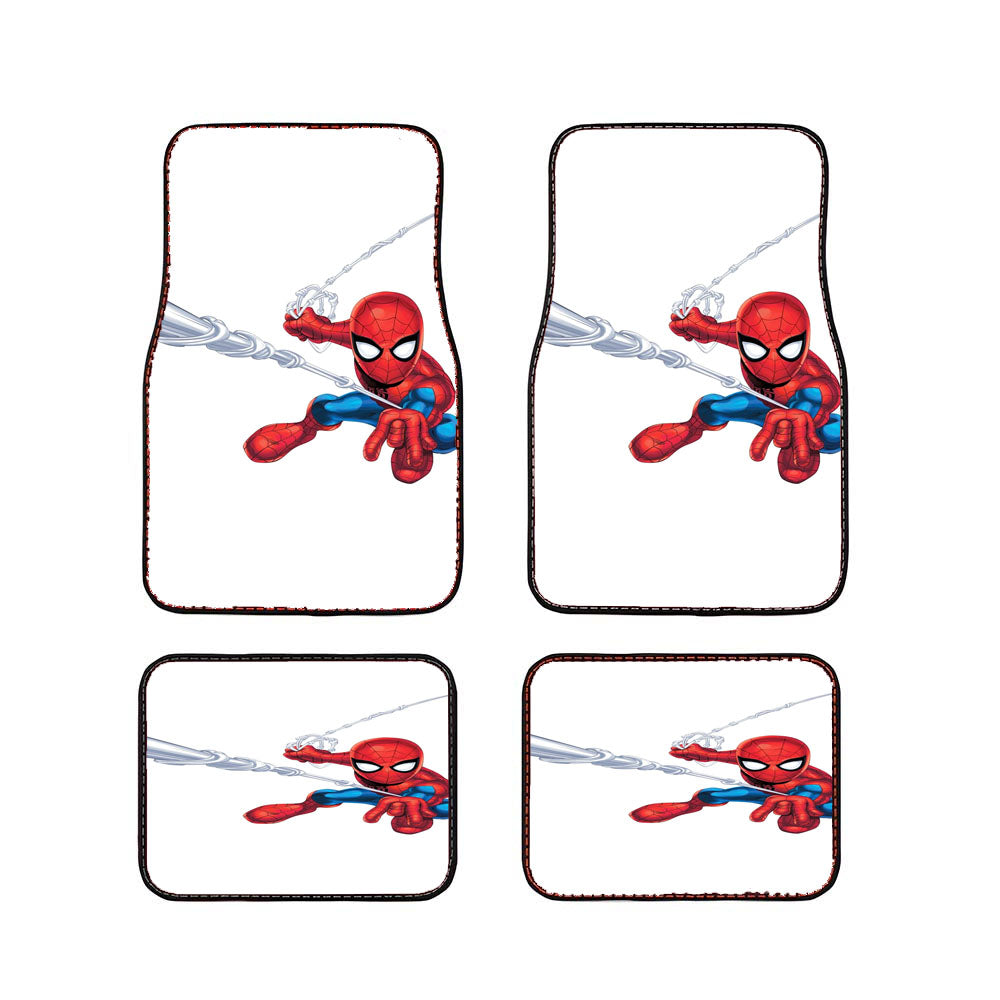 Marvel Super Hero Squad Chibi Spiderman Car Floor Mats Accessories