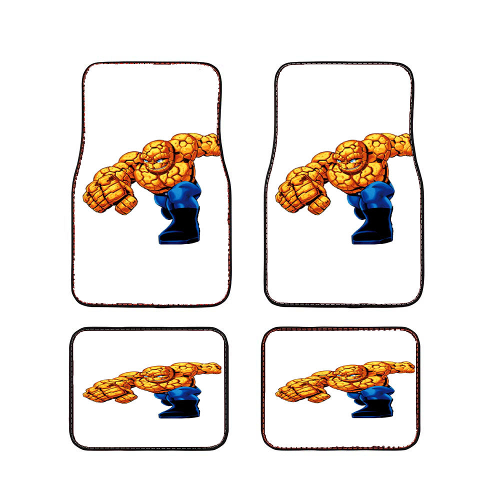Marvel Super Hero Squad Chibi The Thing Rock Car Floor Mats Accessories