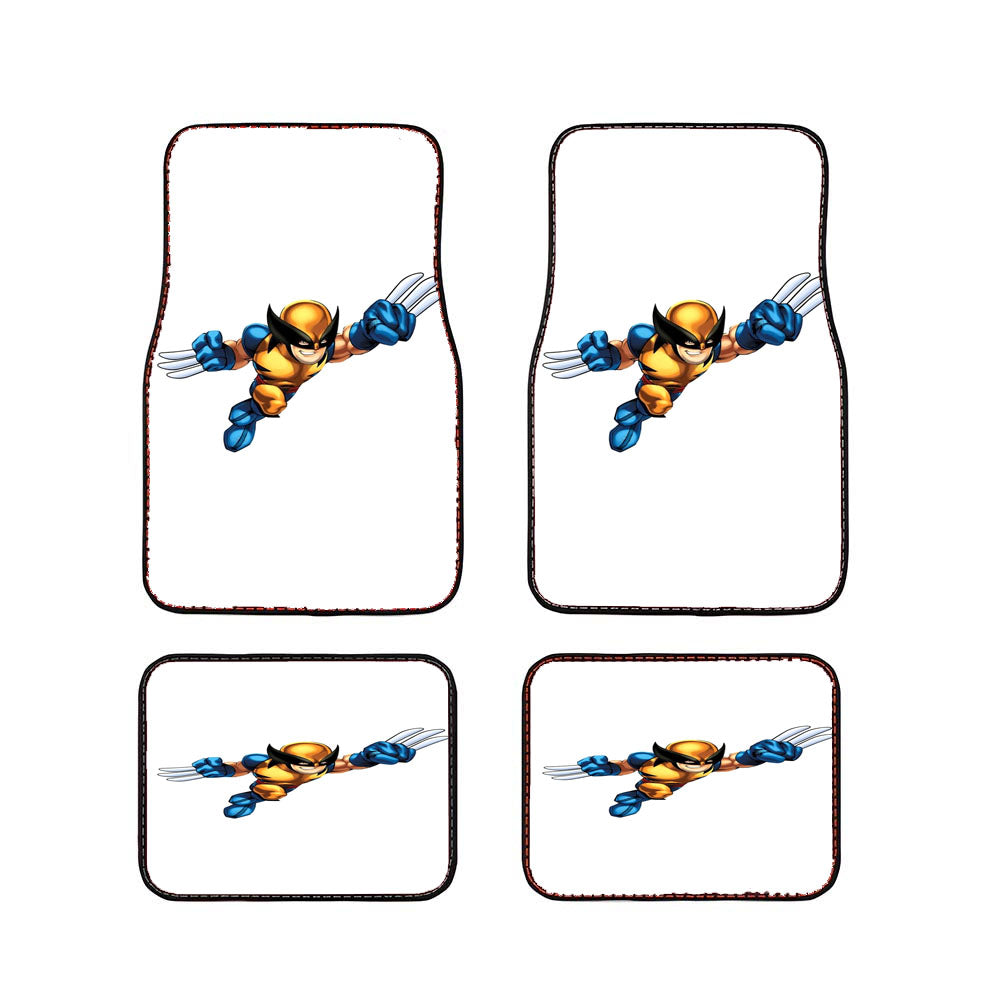 Marvel Super Hero Squad Chibi Wolverine Car Floor Mats Accessories