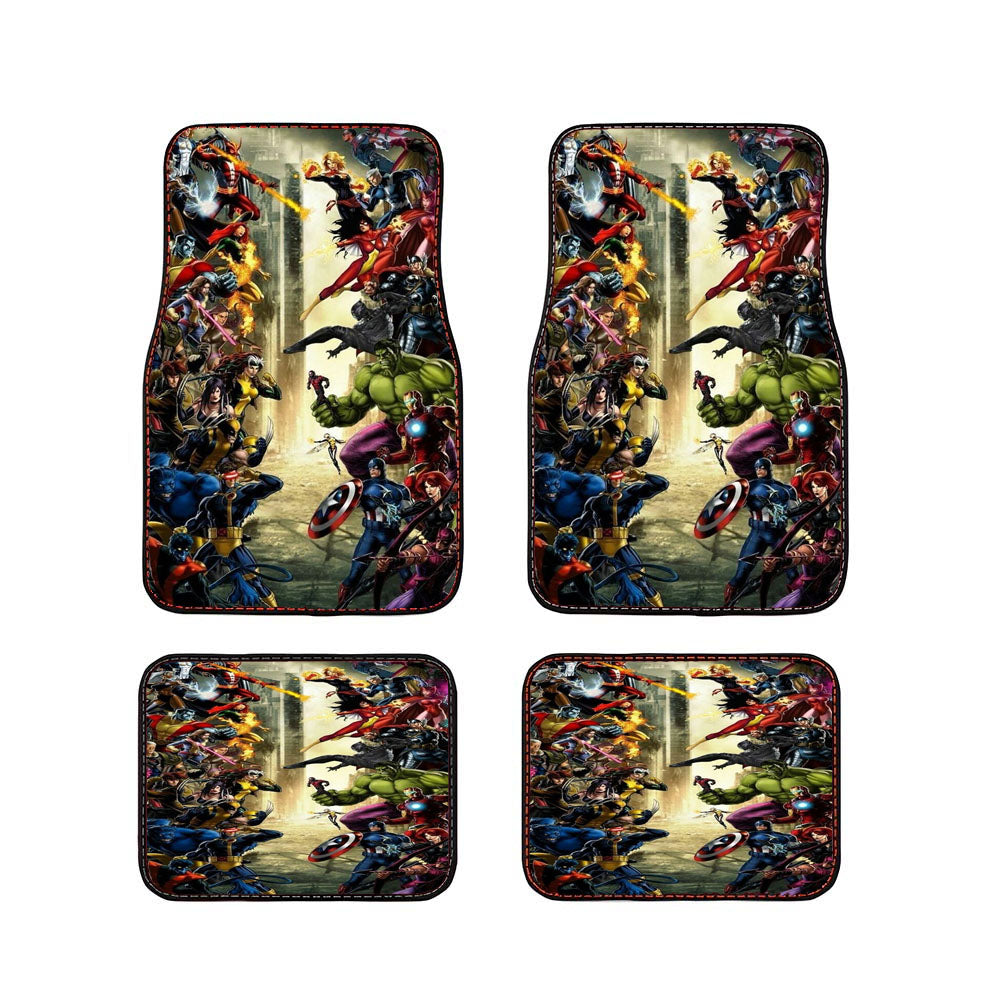 Marvel Super Hero The Avengers Vs X Men Car Floor Mats Accessories