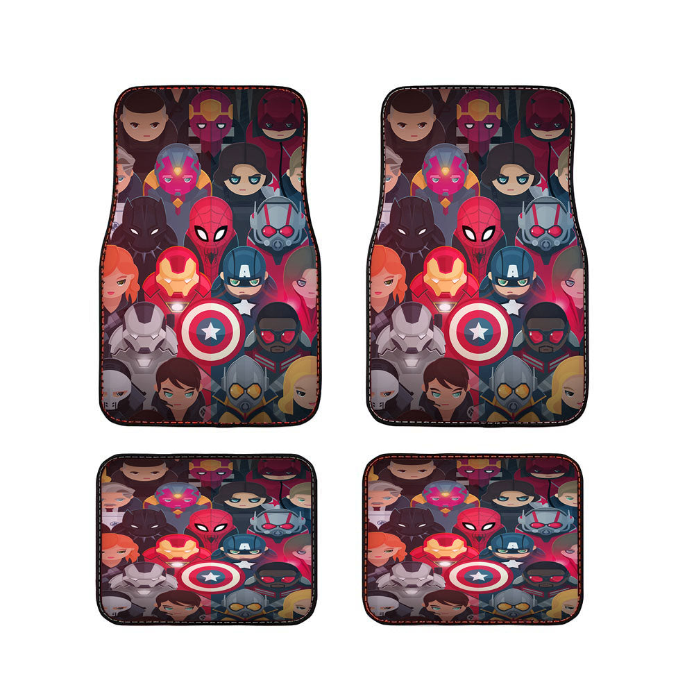 Marvel Superheroes Art Car Floor Mats Accessories
