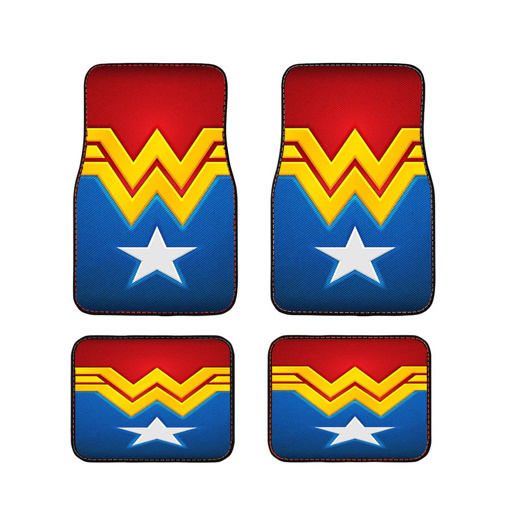 Wonder Woman Star Logo Car Floor Mats Accessories