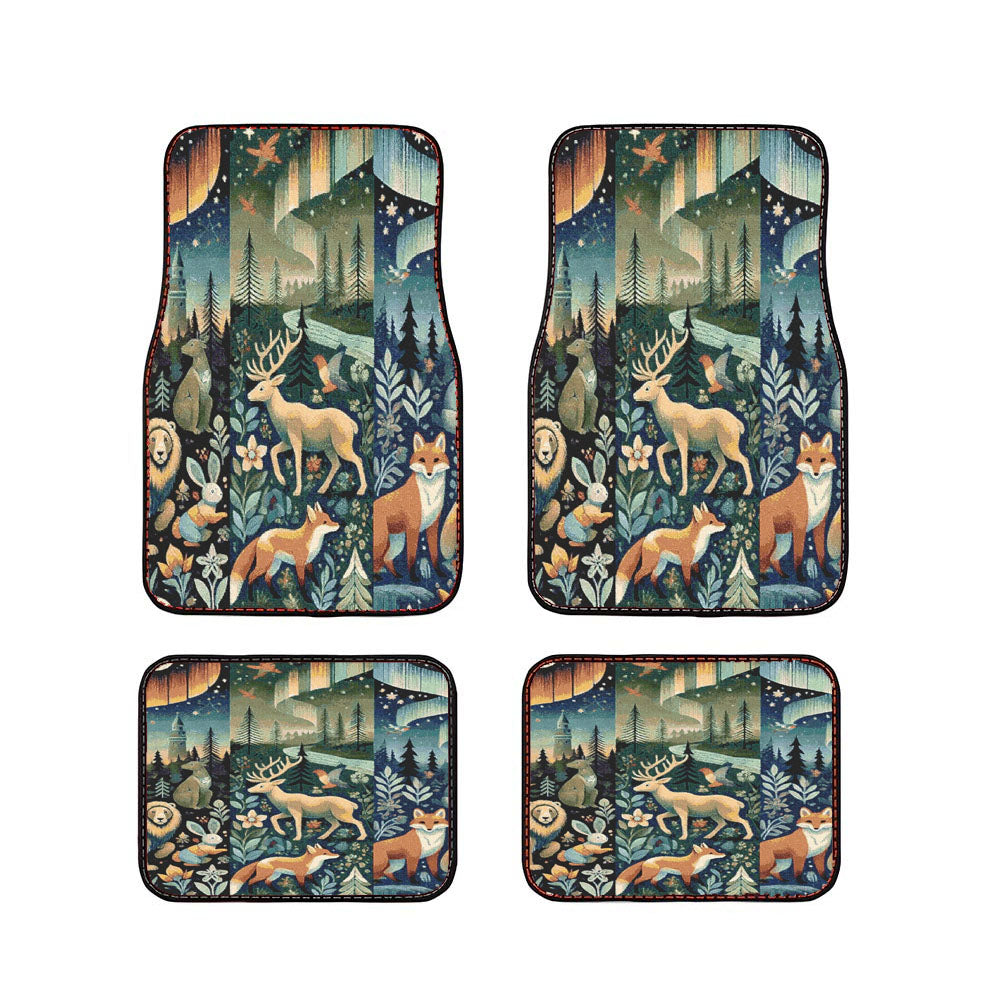 Woodland Forest Castle Lands Car Floor Mats Accessories