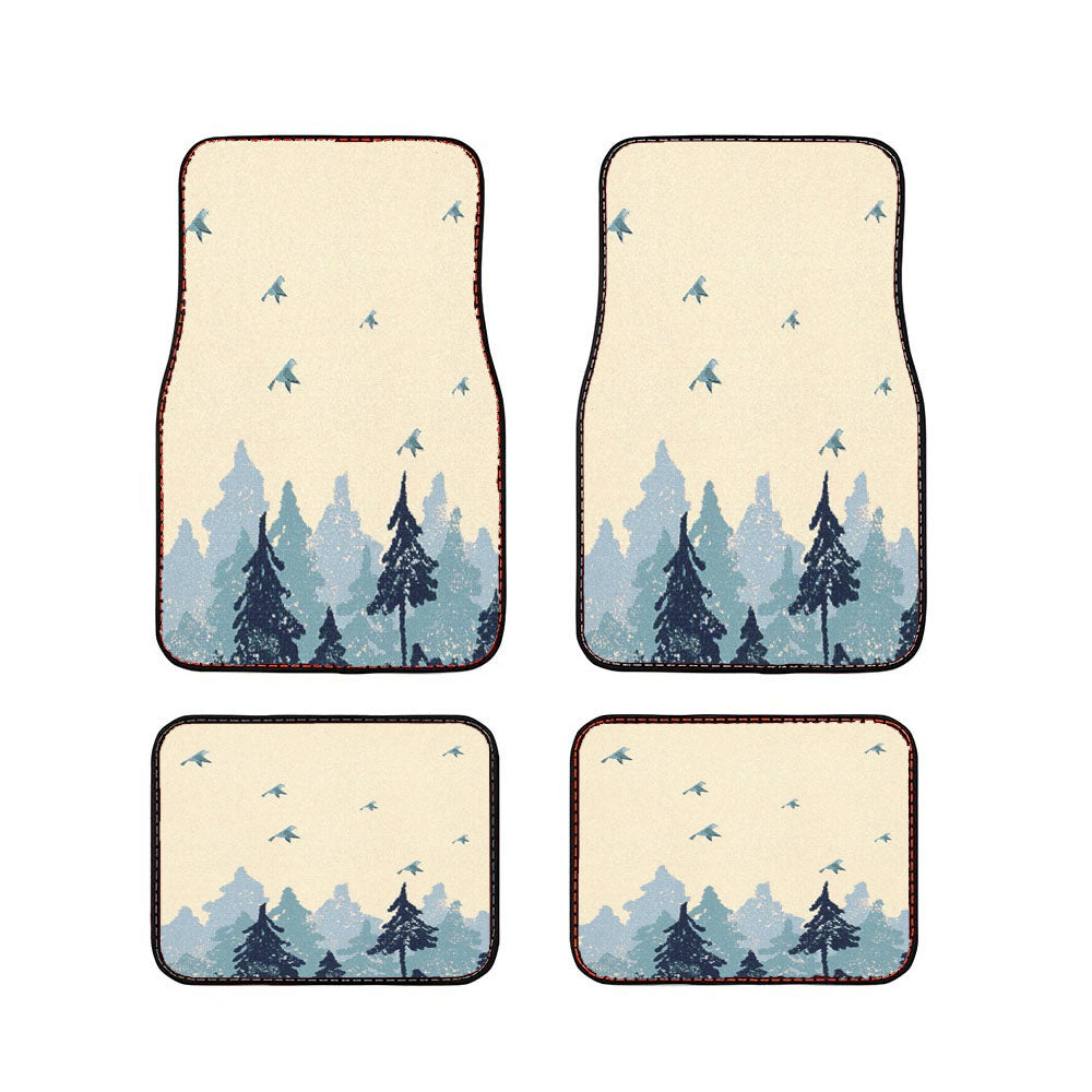 Woodland Whimsy Bluebird Car Floor Mats Accessories