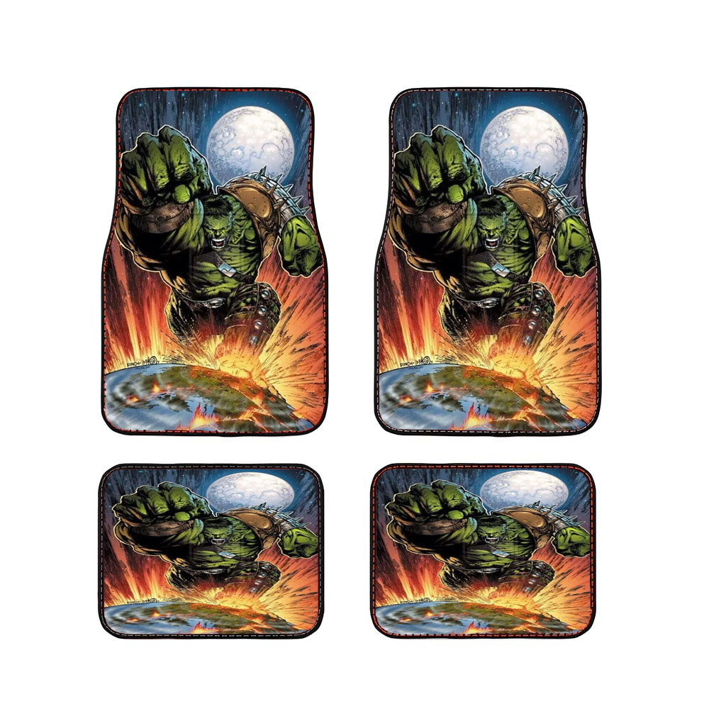 World War Hulk Art Car Floor Mats Accessories