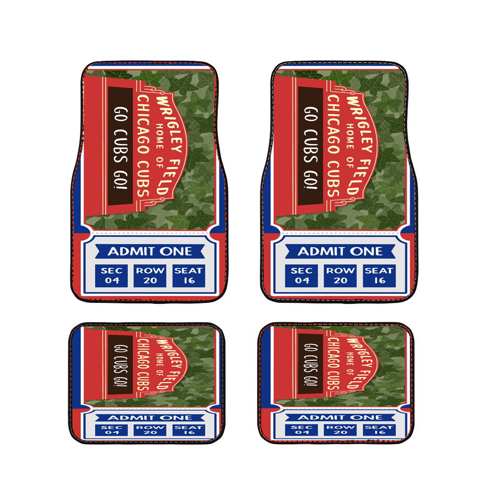 Wrigley Field Home Of Chicago Cubs Car Floor Mats Accessories
