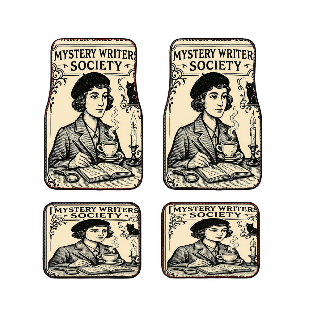 Writer Girls Club Mystery Wall Art Car Floor Mats Accessories
