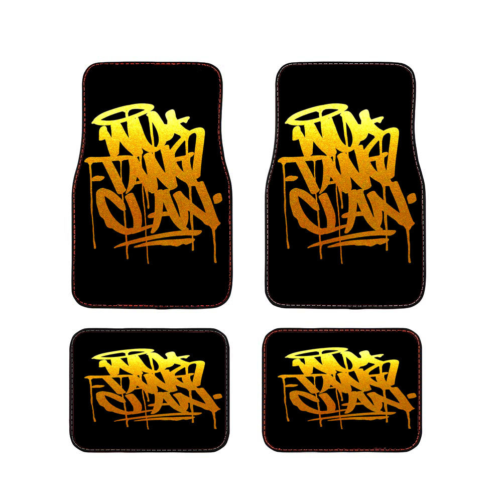 Wu Tang Clan Gold Black Logo Car Floor Mats Accessories