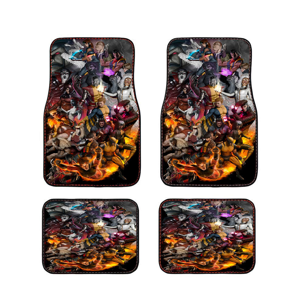 X-Men Heroes Collage Car Floor Mats Accessories