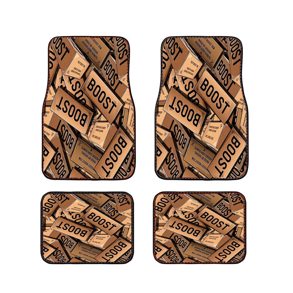 Yeezy Boost 700 Box Pattern Car Floor Mats Accessories