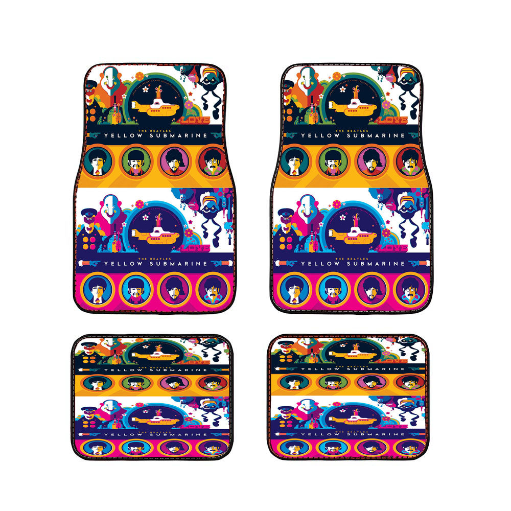 Yellow Submarine Color Car Floor Mats Accessories