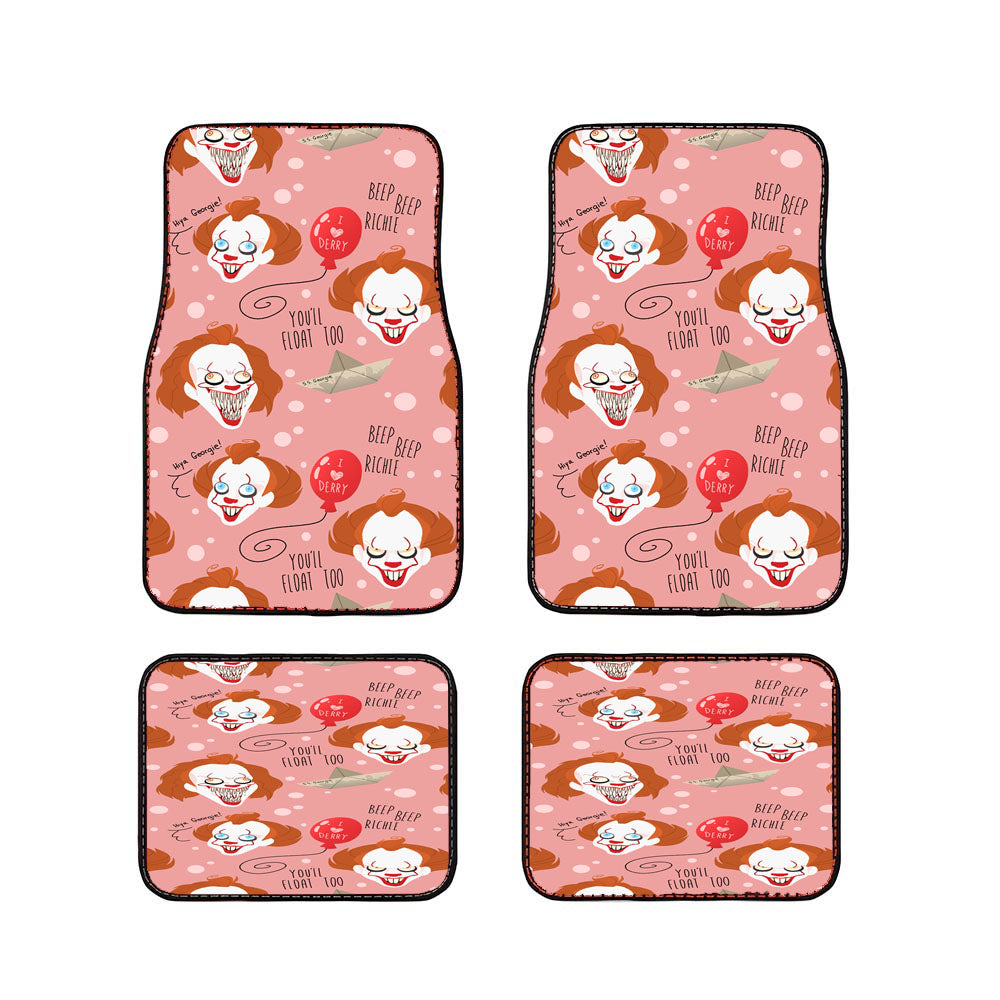 Youll Floar Too Pennywise Pattern Car Floor Mats Accessories