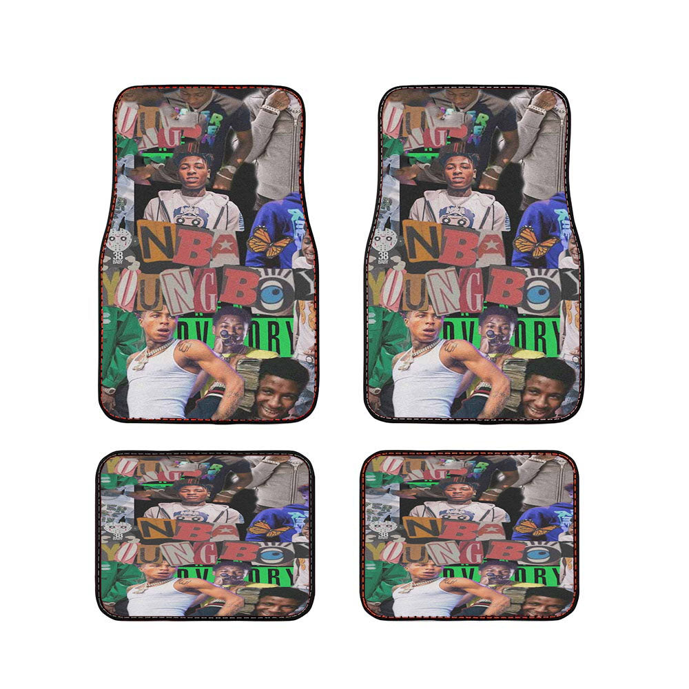 Youngboy Nba Collage 2 Car Floor Mats Accessories