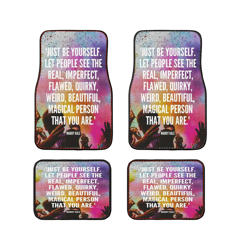 Just Be Yourself Car Floor Mats Accessories