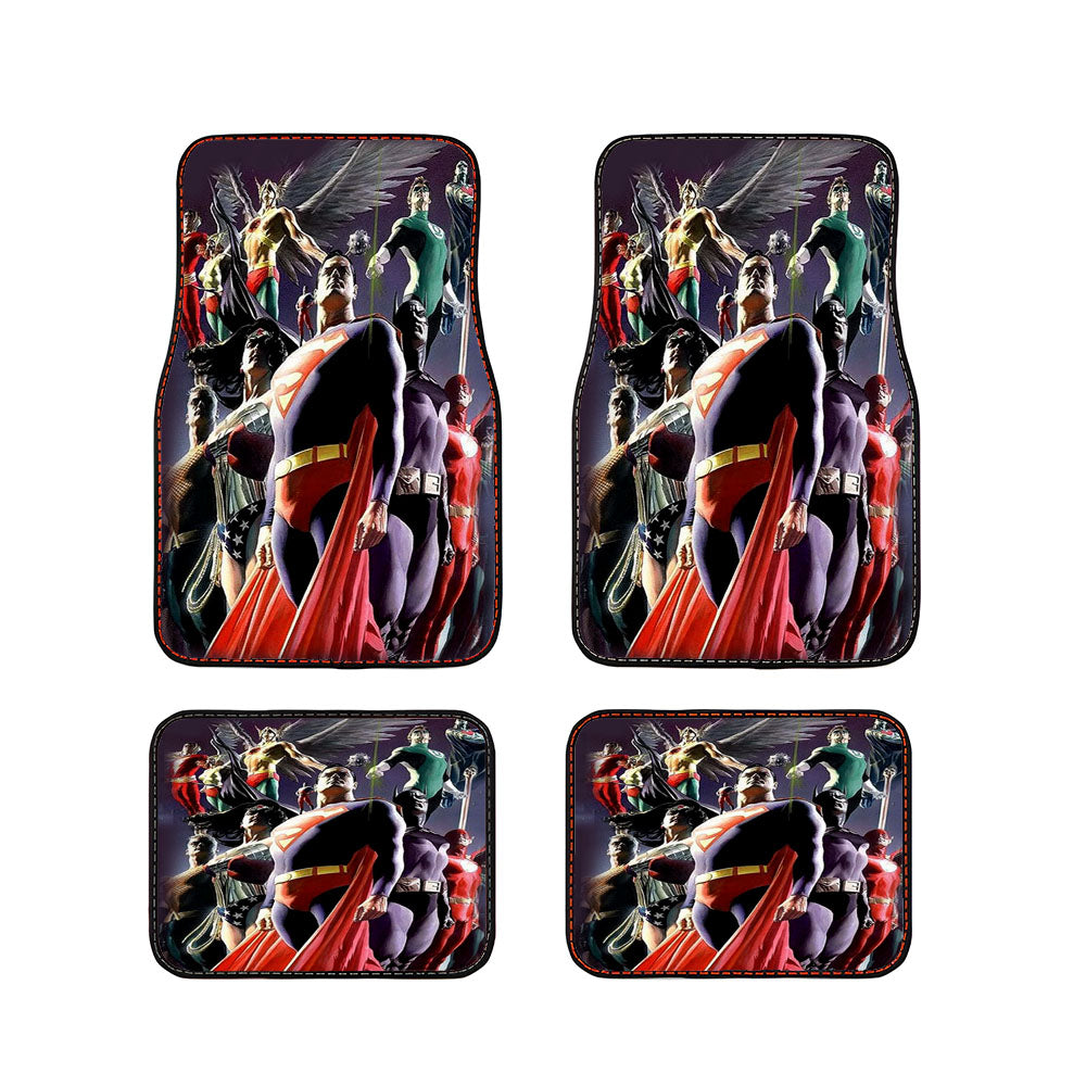Justice League Of Superhero Car Floor Mats Accessories