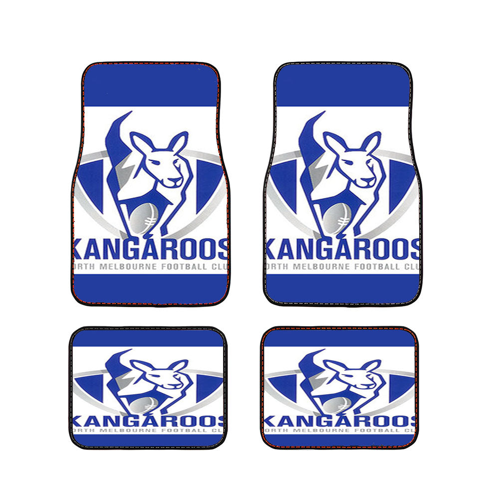 Kangaroos North Melbourne Football Club Car Floor Mats Accessories