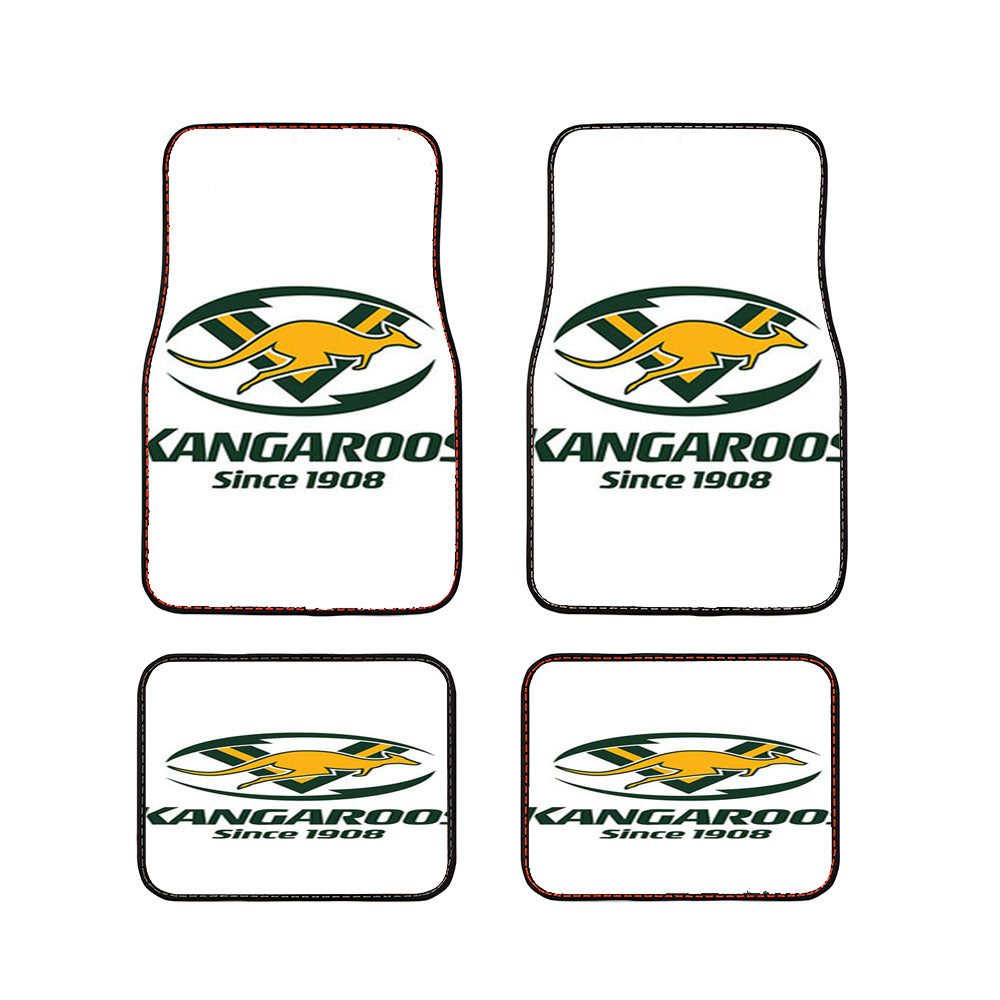 Kangaroos Since 1980 Logo White Car Floor Mats Accessories