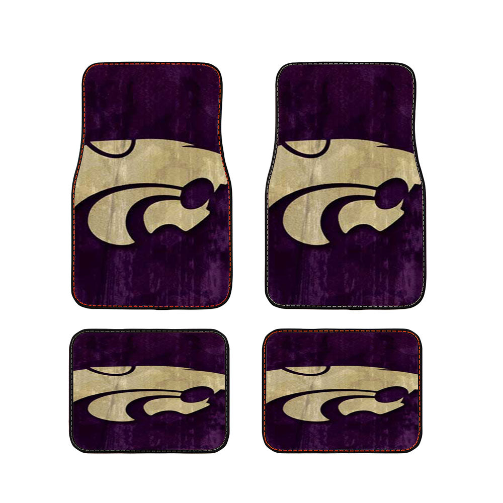 Kansas State Logo Wood Car Floor Mats Accessories