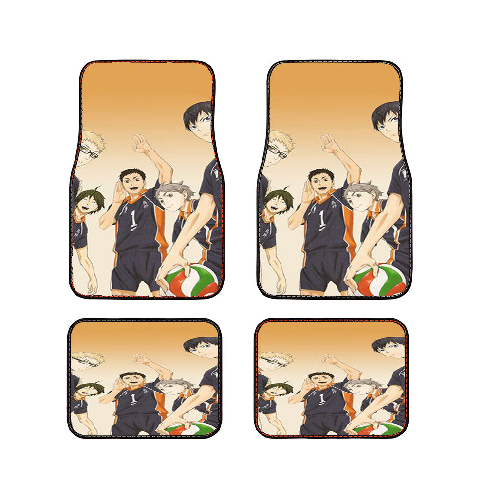 Karasuno Haikyuu Car Floor Mats Accessories