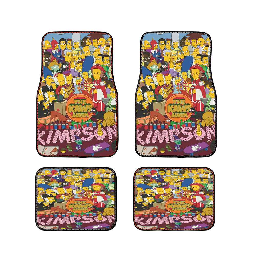Kaws Simpson Kimpson Car Floor Mats Accessories