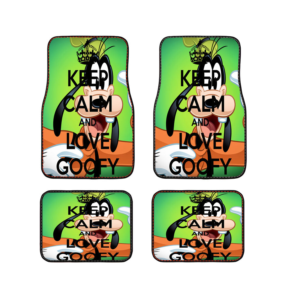 Keep Calm And Love Goofy Car Floor Mats Accessories