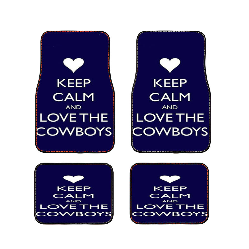 Keep Calm And Love The Cowboys Car Floor Mats Accessories