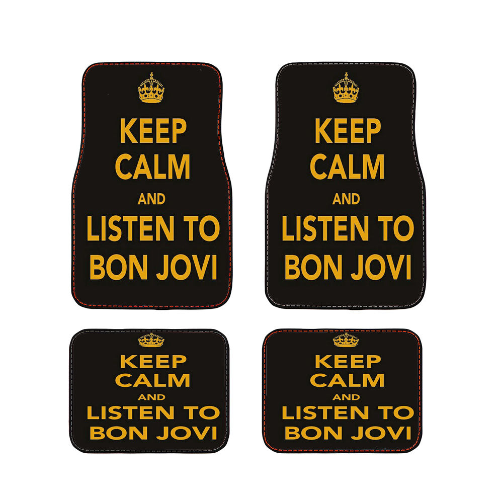 Keep Calm Bonjovi Car Floor Mats Accessories