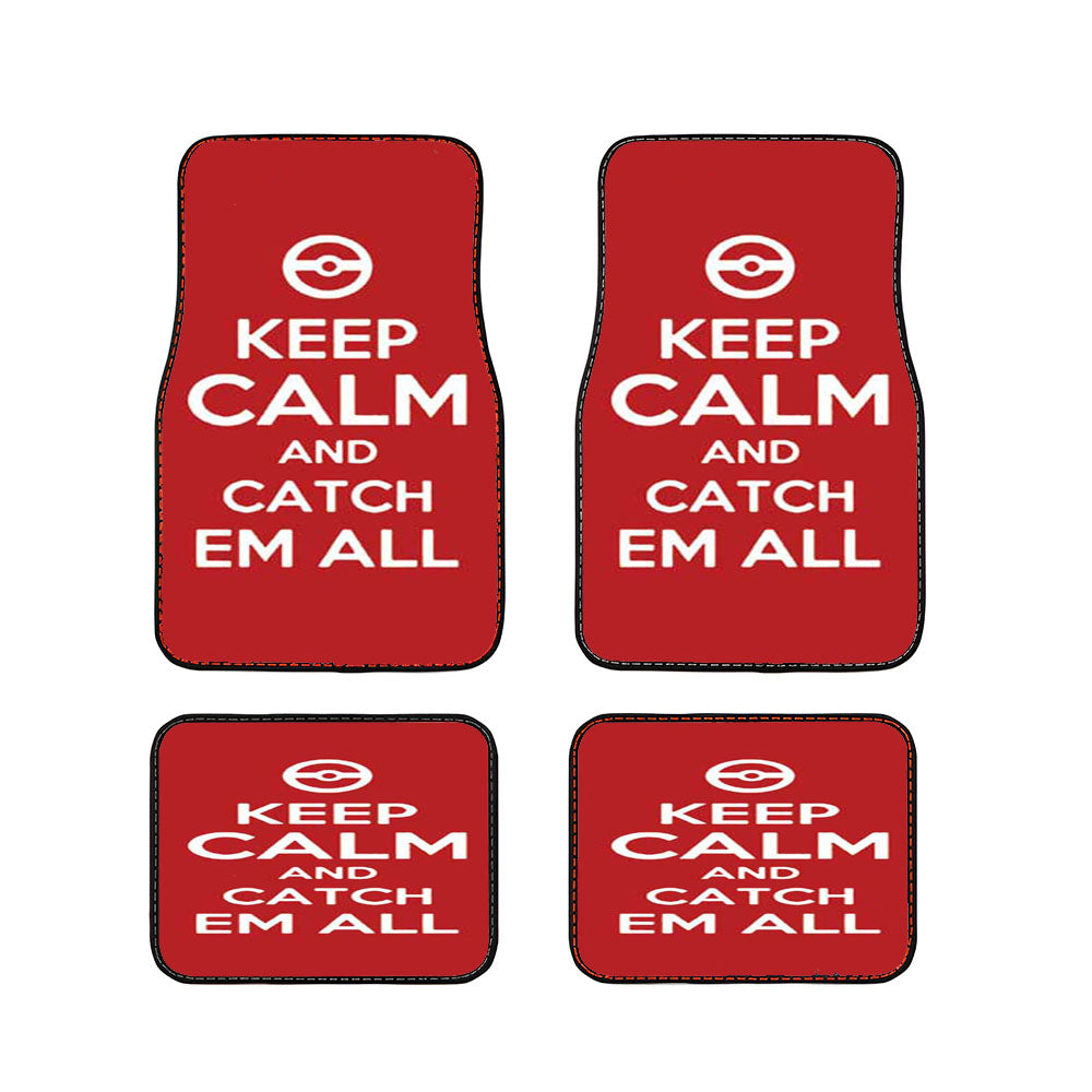 Keep Calm Catch Em All Car Floor Mats Accessories