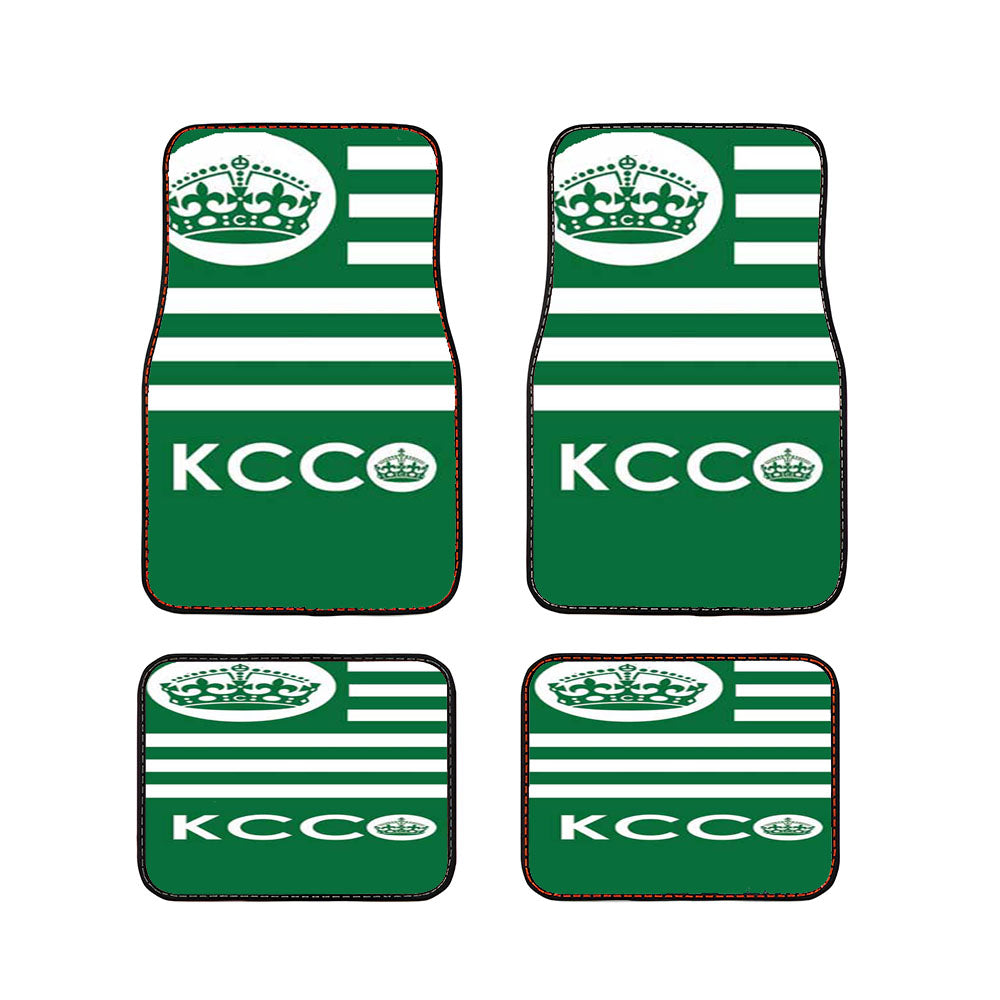 Keep Calm Chive On Green Shape Car Floor Mats Accessories