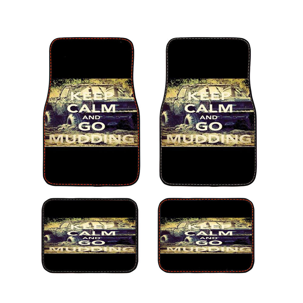 Keep Calm Go Mudding Car Floor Mats Accessories