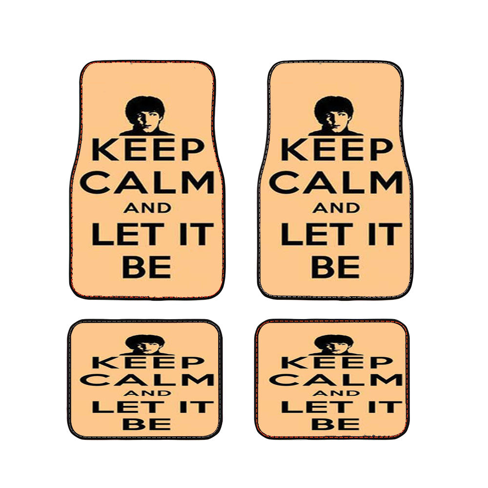Keep Calm Let It Be Car Floor Mats Accessories