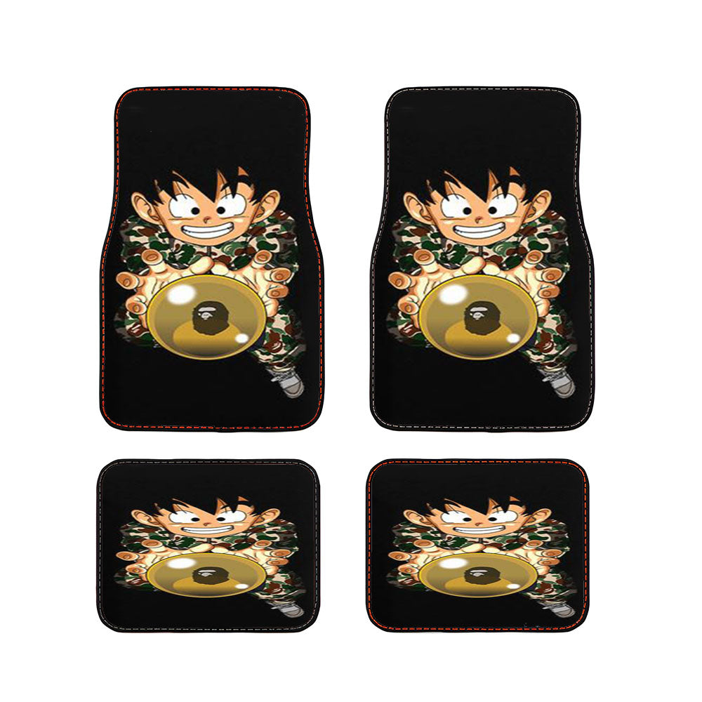 Kid Goku Dragon Ball X Bape Car Floor Mats Accessories
