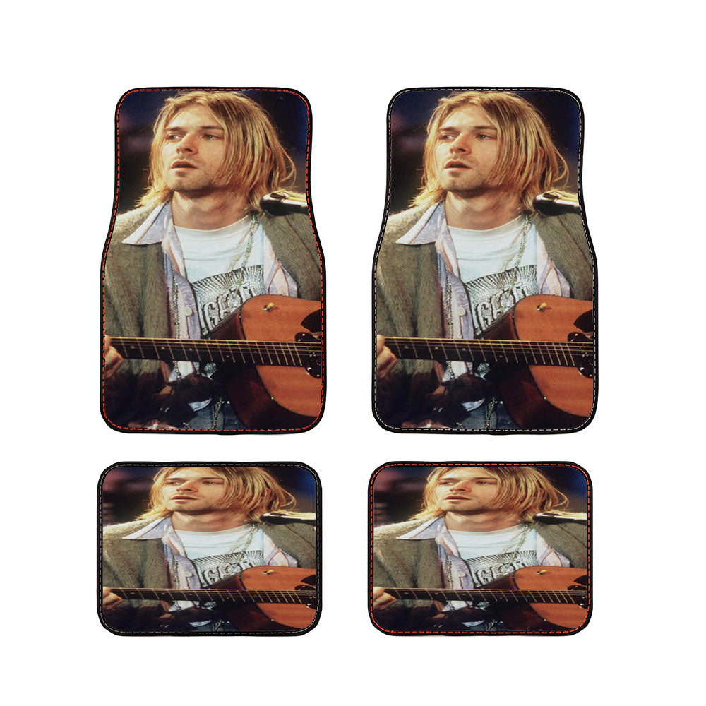 Kurt Cobain Singing Car Floor Mats Accessories