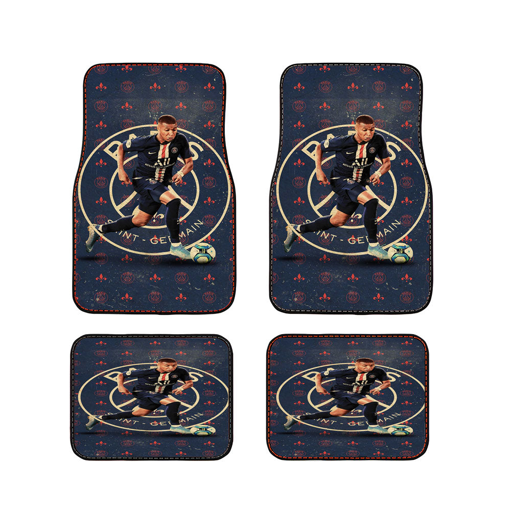 Kylian Mbappe Paris Saint Germain Car Floor Mats Accessories
