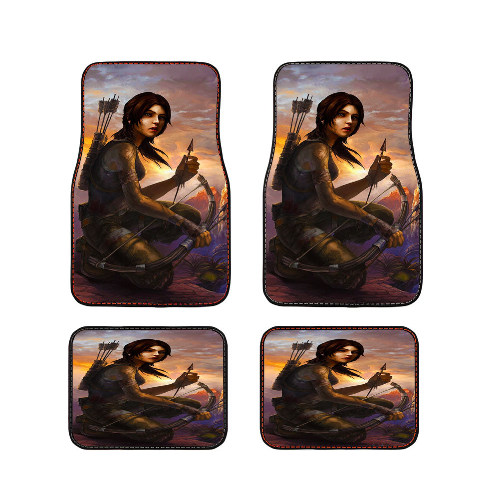 Lara Croft Tomb Raider Adventure Car Floor Mats Accessories