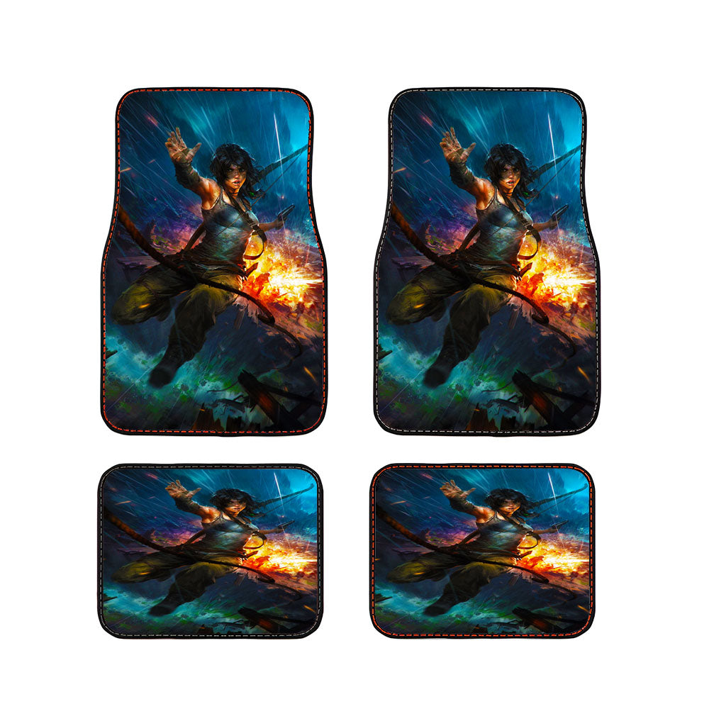 Lara Croft Tomb Raider Explode Car Floor Mats Accessories