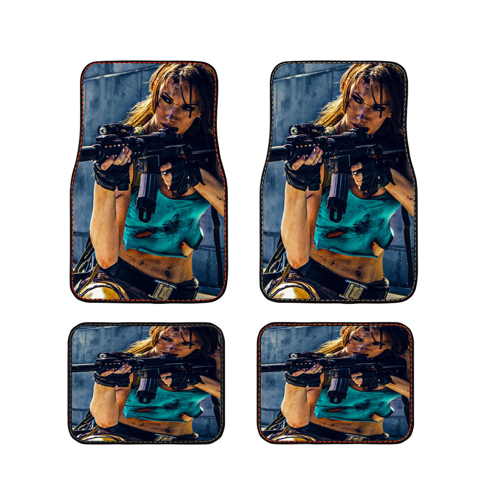 Lara Croft Tomb Raider Gun Car Floor Mats Accessories