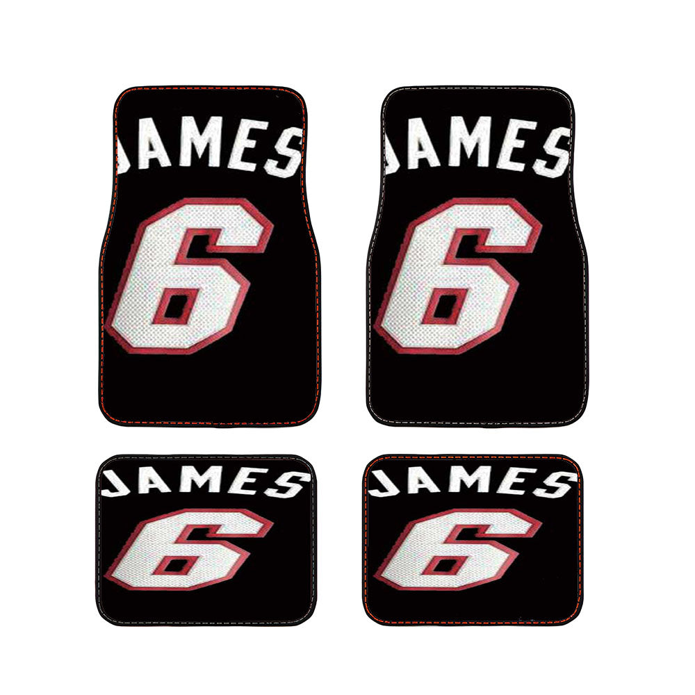 Lebron James 6 Shirt Car Floor Mats Accessories