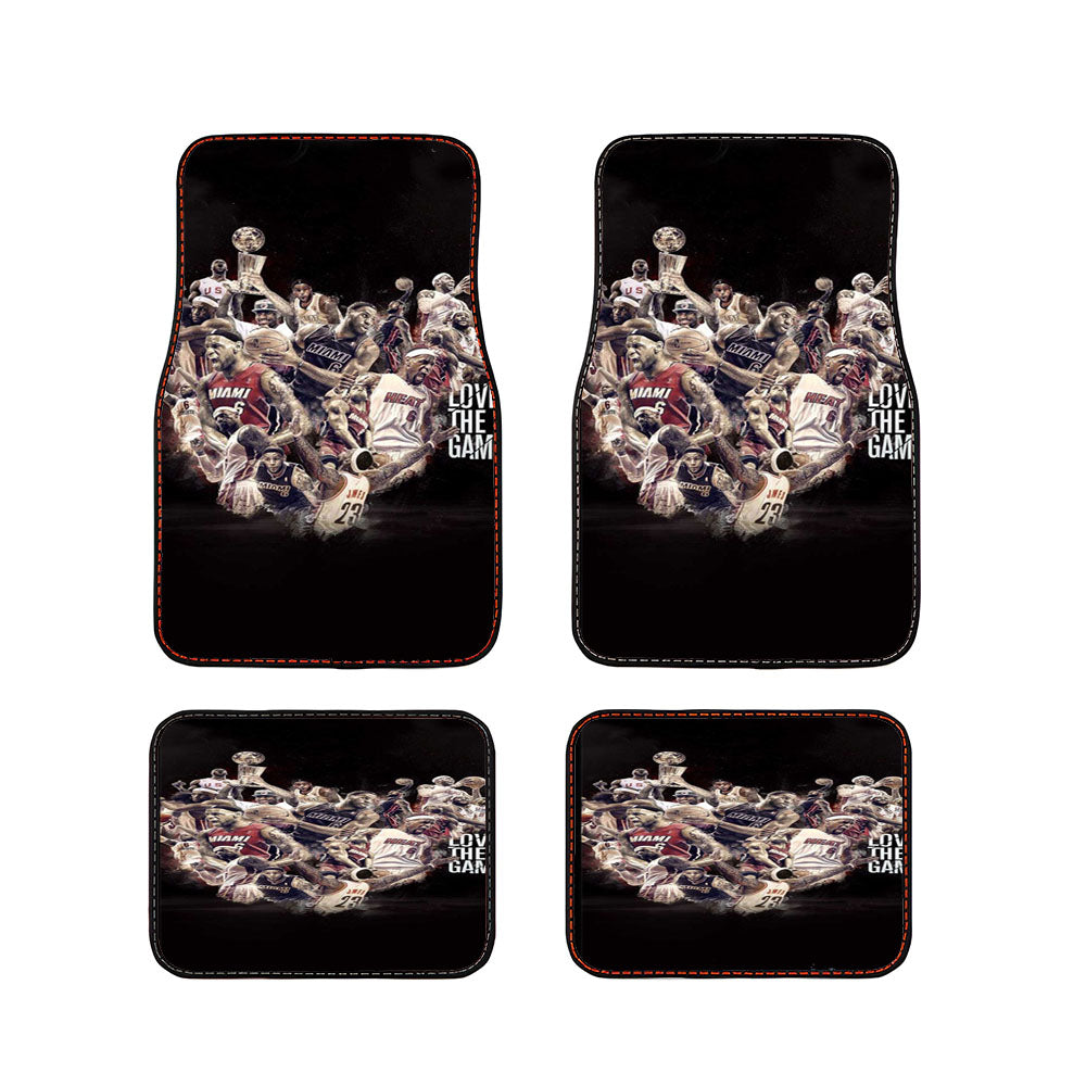 Lebron James Love The Game Collage Car Floor Mats Accessories