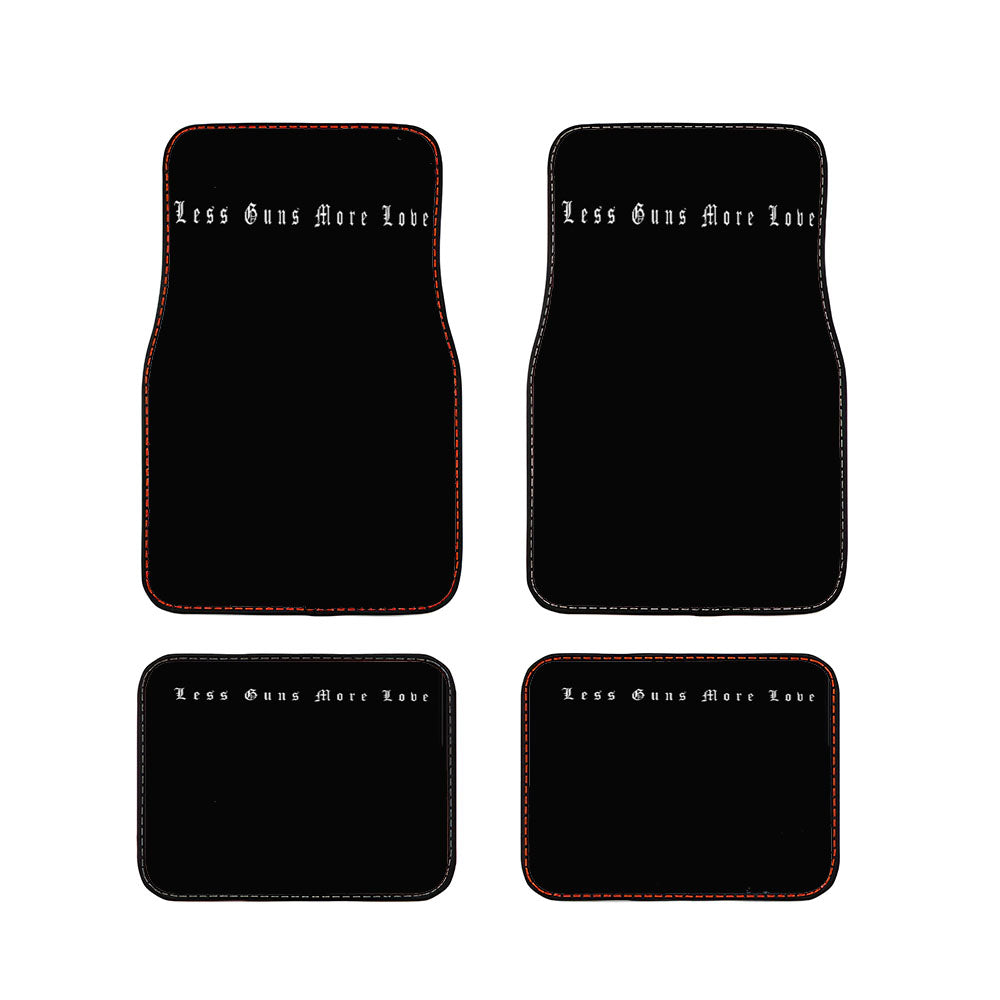 Less Guns More Love Car Floor Mats Accessories