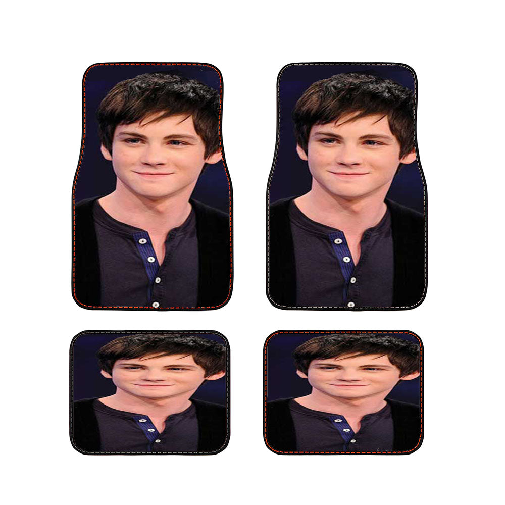 Logan Lerman Purple Bkg Car Floor Mats Accessories
