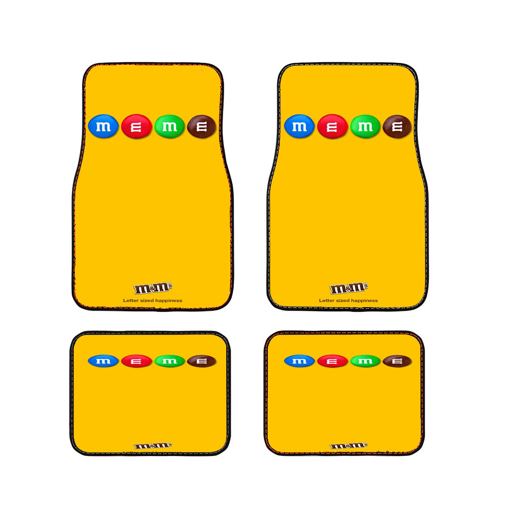 M&M'S Minimalistic Car Floor Mats Accessories