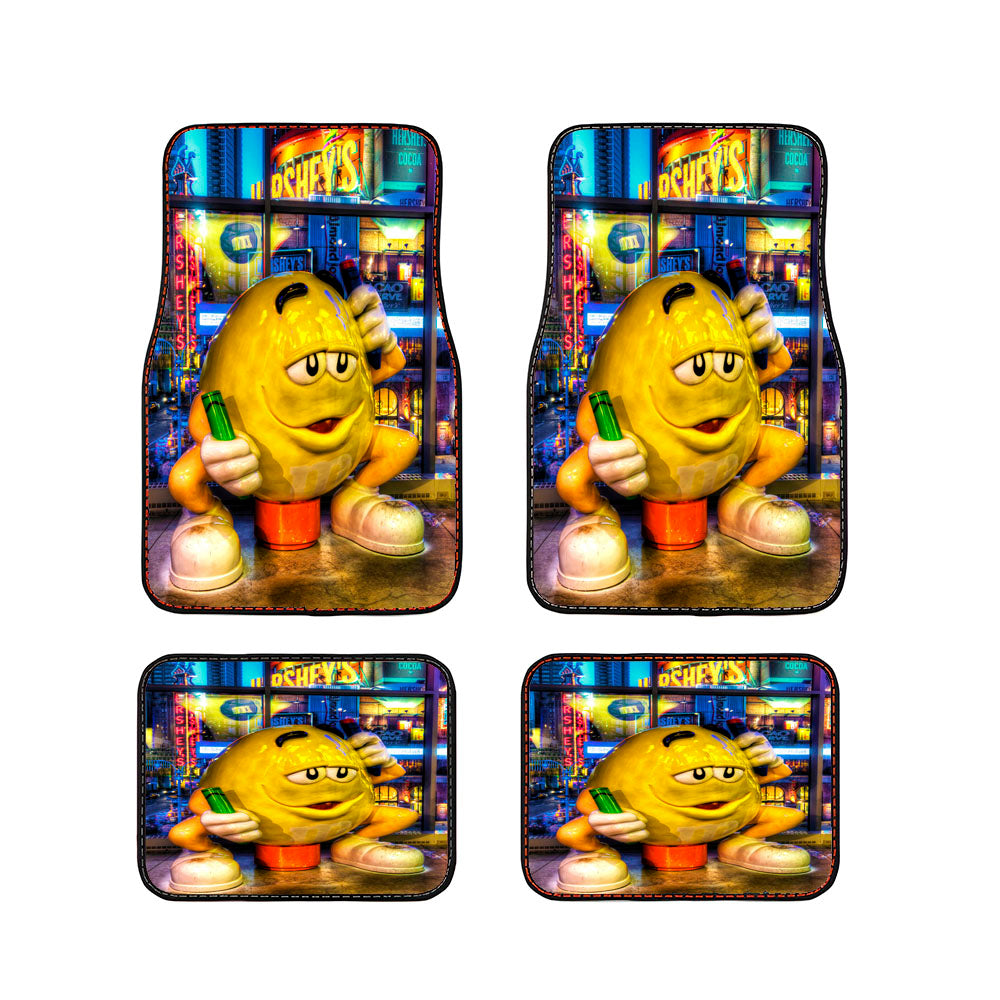 M&M'S Yellow New York Car Floor Mats Accessories