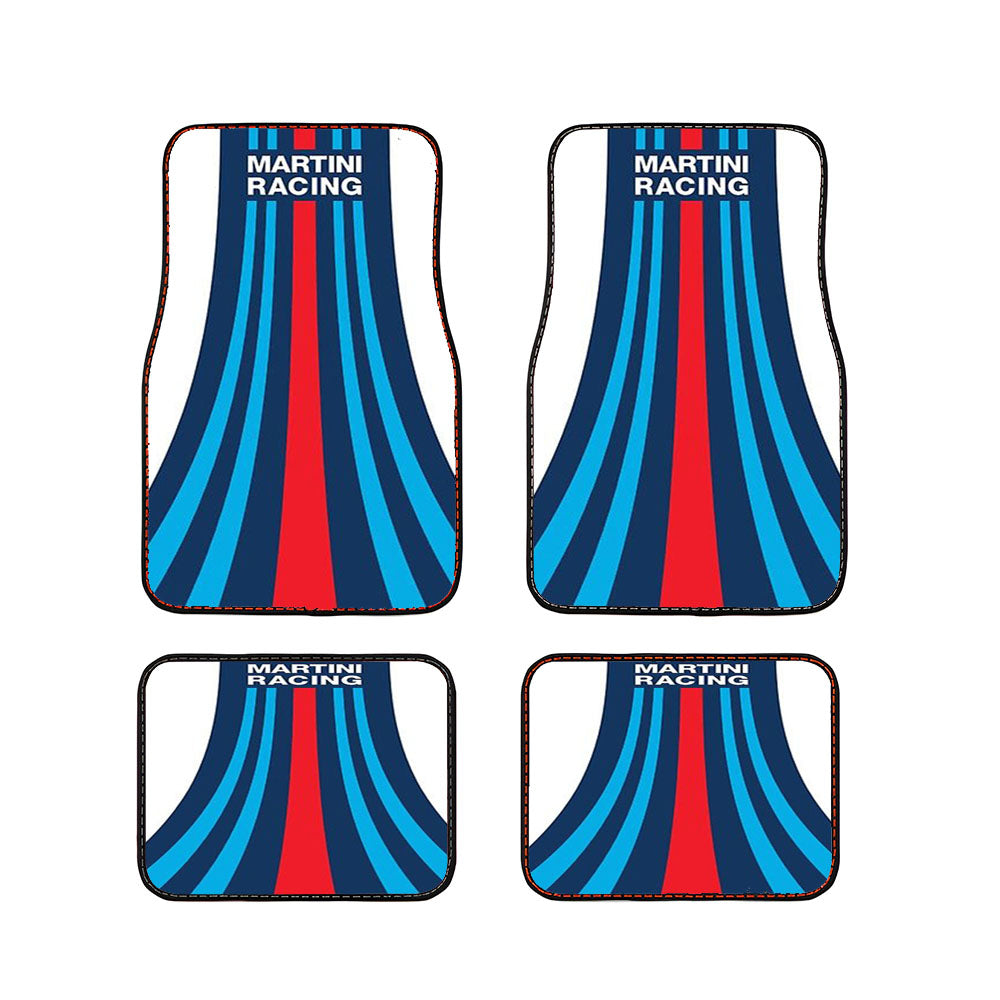Martini Racing Stripes Car Floor Mats Accessories