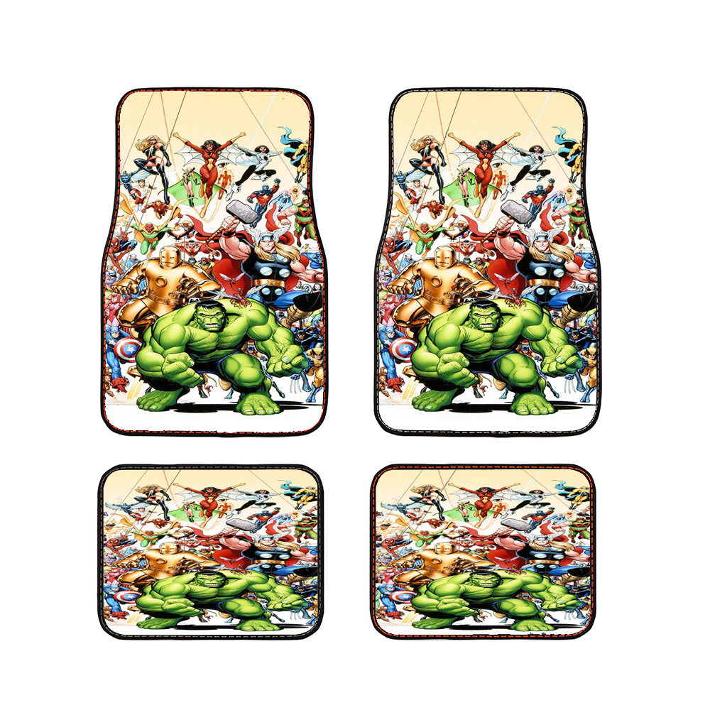 Marvel Characters By Stan Lee Car Floor Mats Accessories